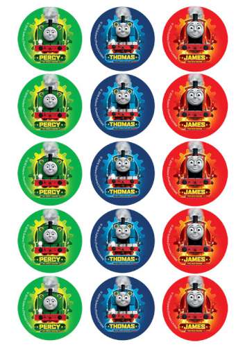 Thomas The Tank Engine #2 Edible Cupcake Images - Click Image to Close